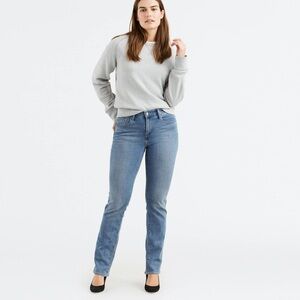 Levis Womens 505 Straight Leg Mid Rise Jeans Size 10 Levi Strauss